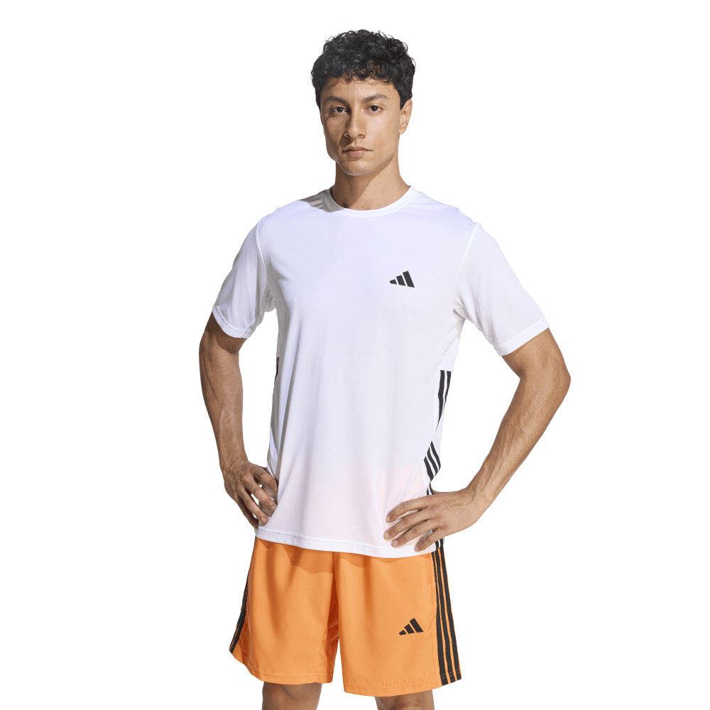 Adidas WORKOUT ESSENTIALS BASE 3-STREIFEN T-SHIRT Herren