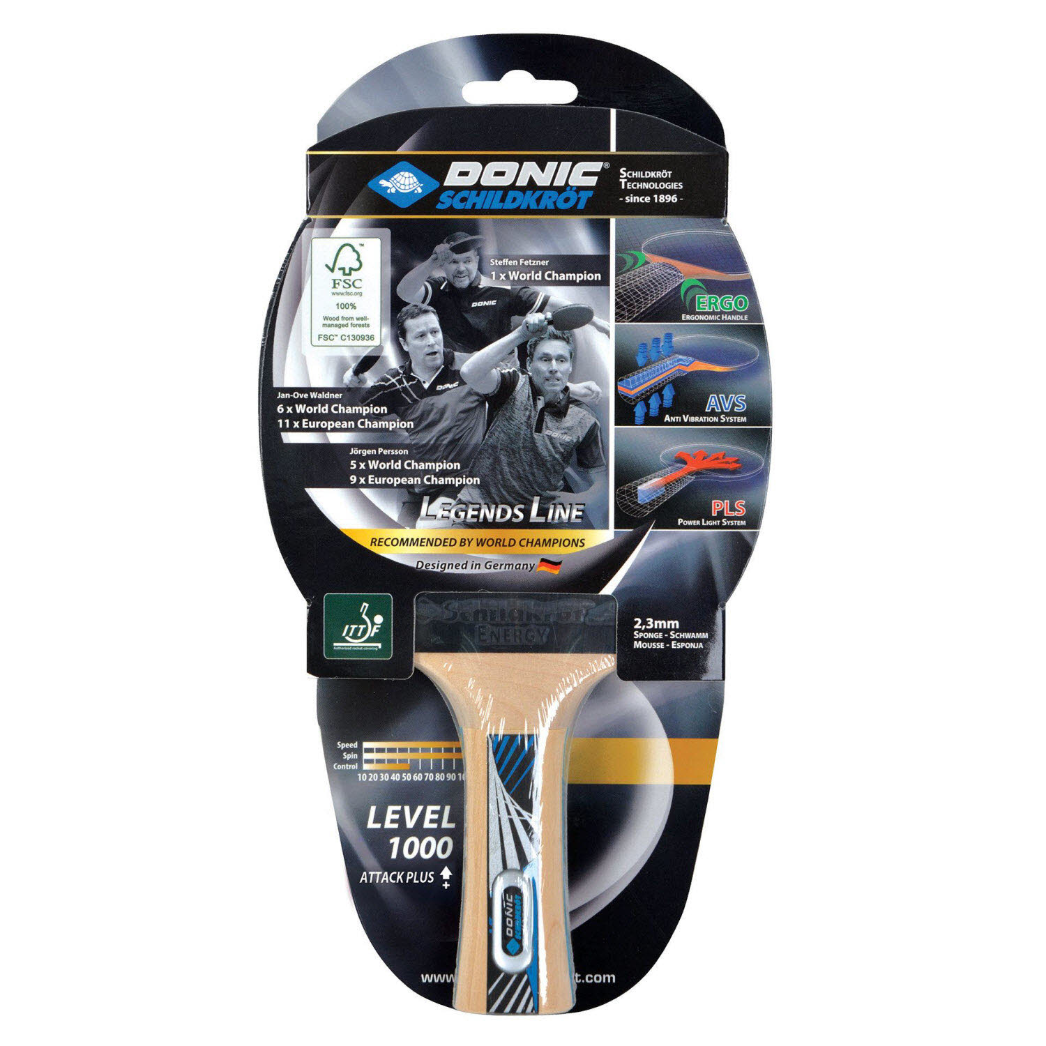 Donic-Schildkröt Tischtennisschläger Legends 1000 FSC