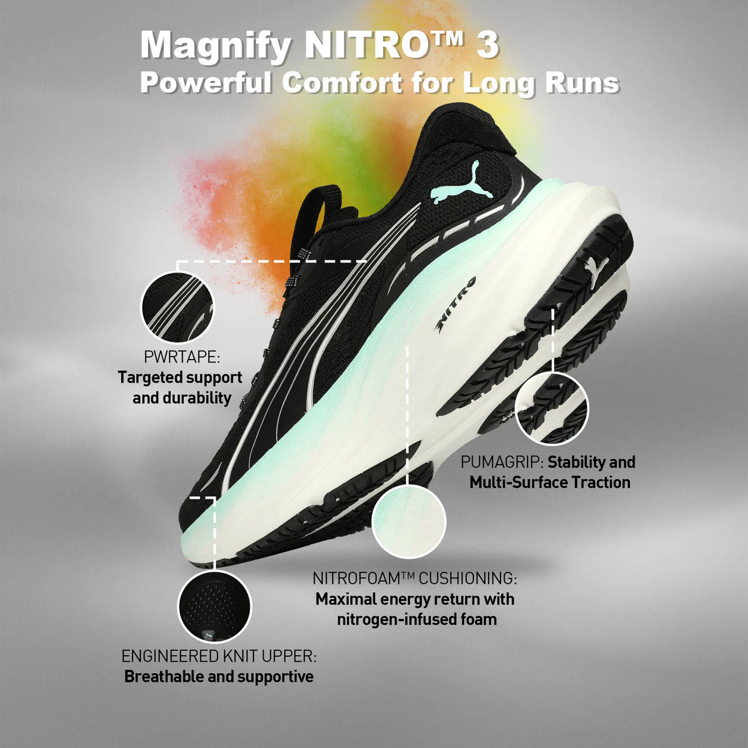 Puma Magnify NITRO™ 3 Laufschuhe Damen Bild 3