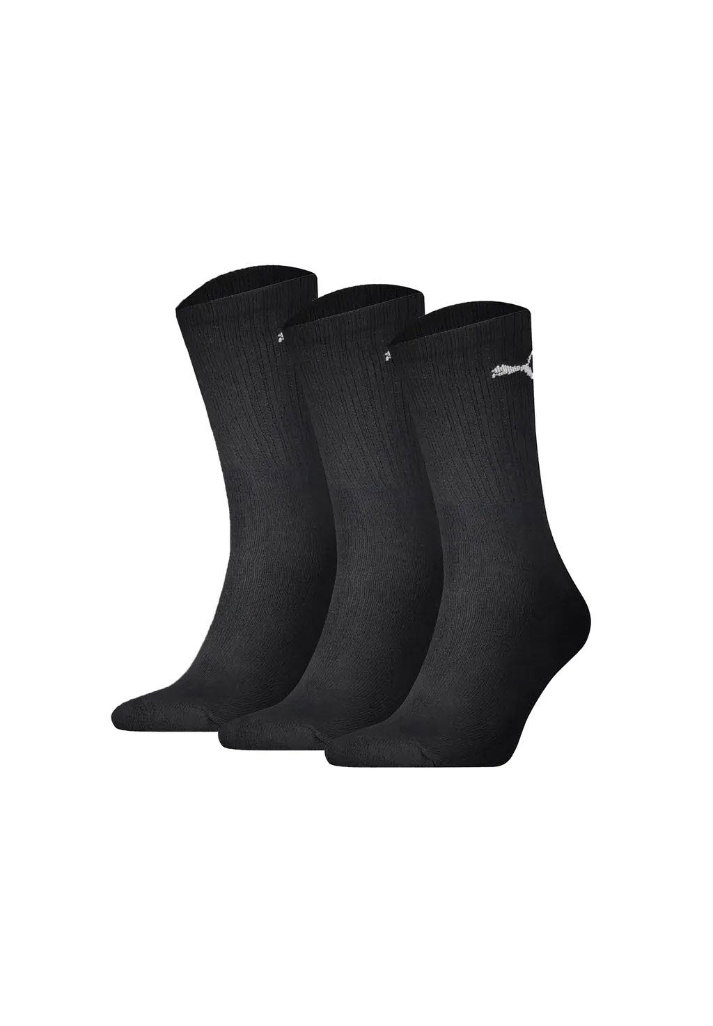 PUMA® Unisex Sport-Socken, 3er Pack - Sport Crew Lightweigth, Tennissocken