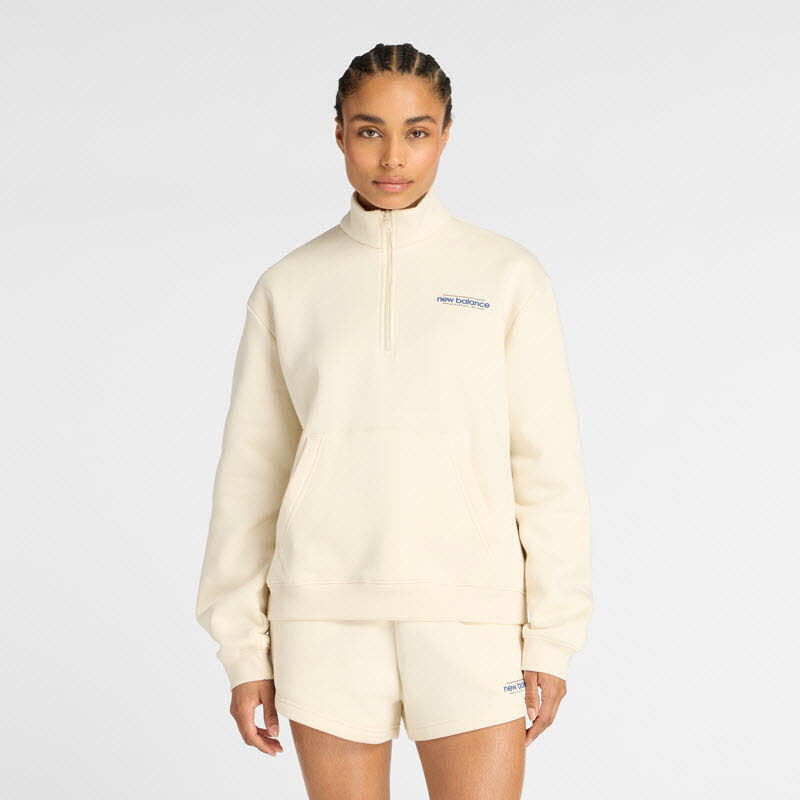 New Balance Reimagined Fleece Half Zip Damen