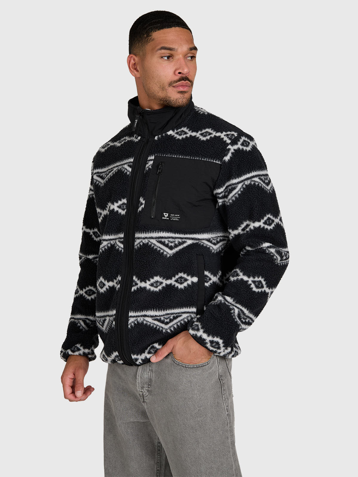 Kevio-Zip Men Urban Fleece