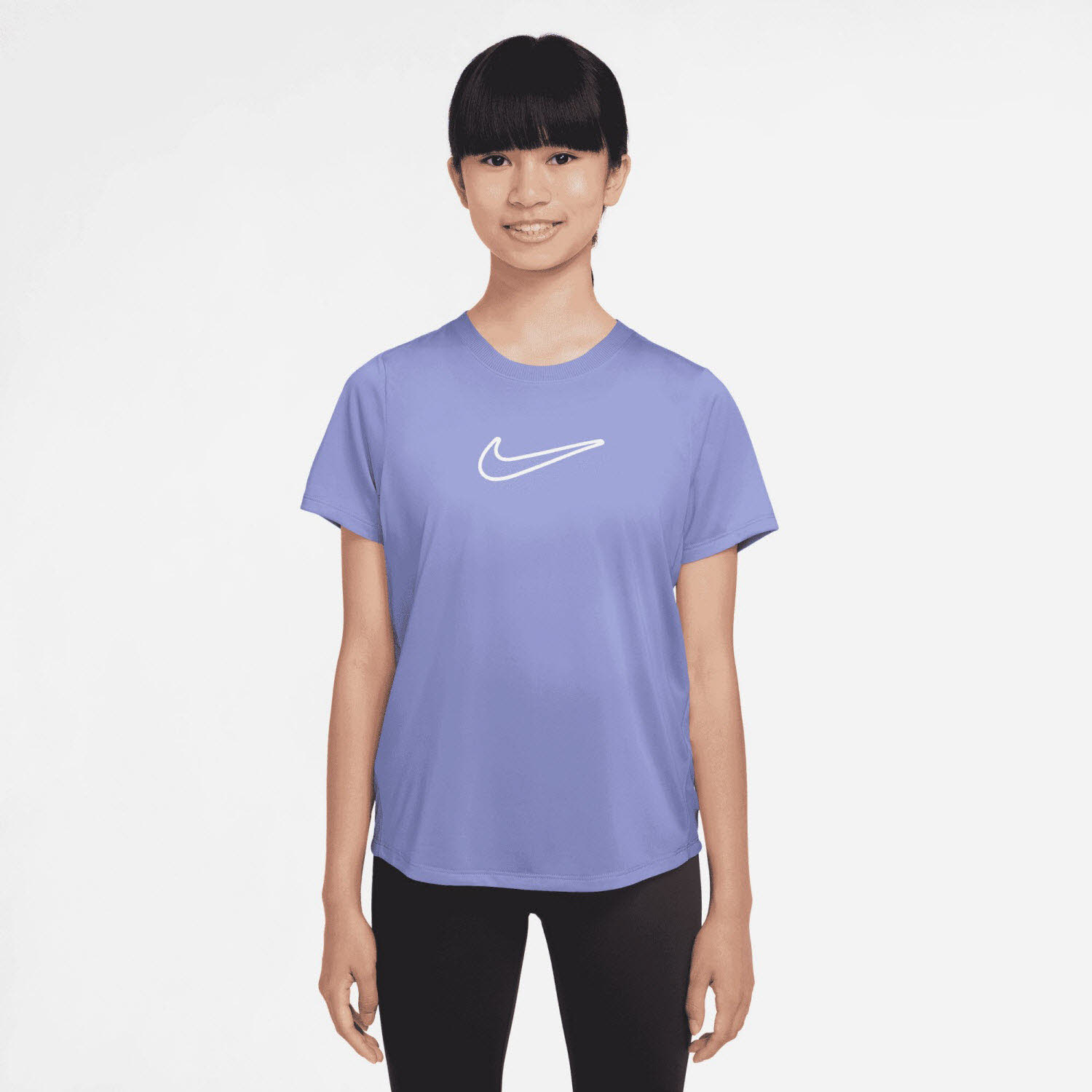 Nike One Fitted Dri-FIT-Kurzarmshirt (Mädchen)
