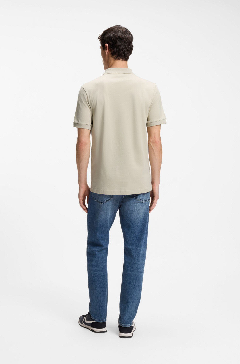 Hugo Boss  Slim-Fit Polohemd aus Stretch-Baumwolle mit Logo-Aufnäher Herren